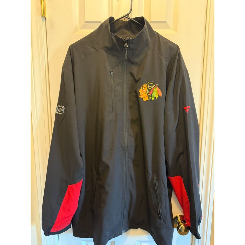 Chicago Blackhawks Fanatics NHL Authentic Pro Jacket Men's XL Black